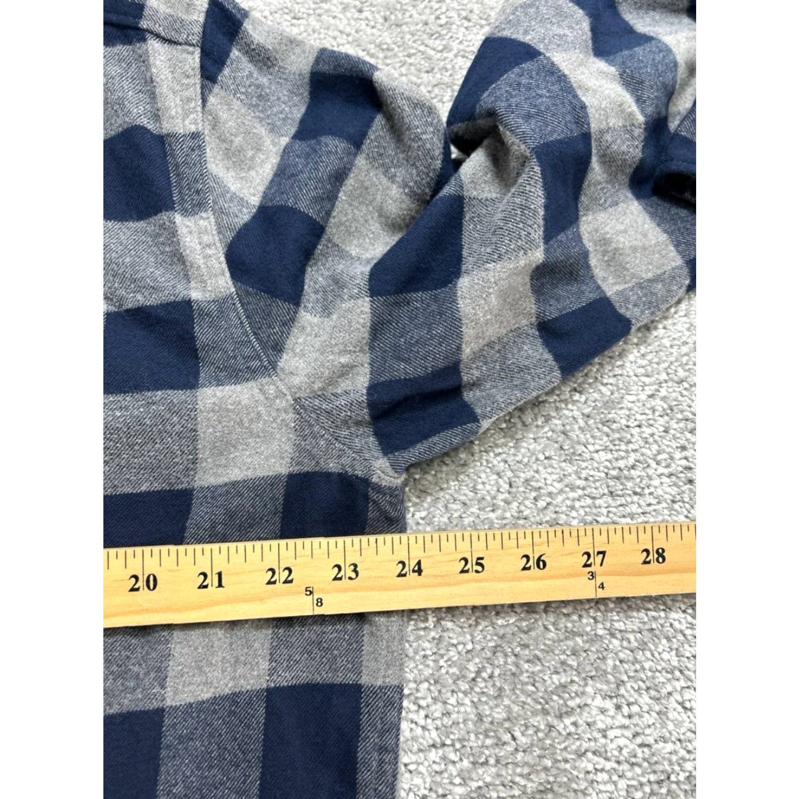 J.Crew J. Crew Classic Midweight Flannel Work Shirt Mens Large Blue Cotton Utility Size US L / EU 52-54 / 3 - 5 Thumbnail