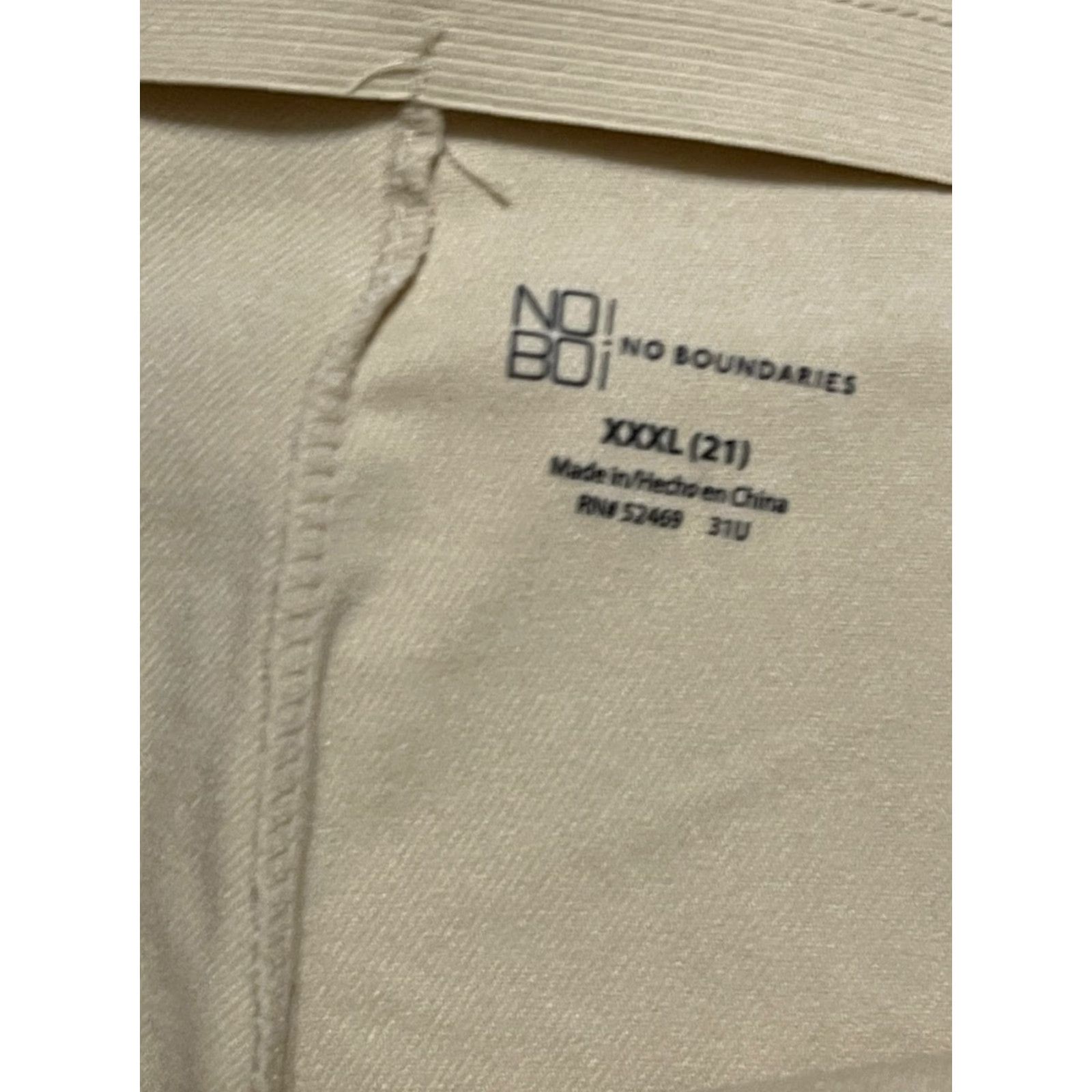 Vintage No Boundaries Pants Women 3XL Ivory Cream Skinny Pull On NWT Wide Inseam 29 Ankle Casual Shoes Size 40" / US 18 - 7 Thumbnail