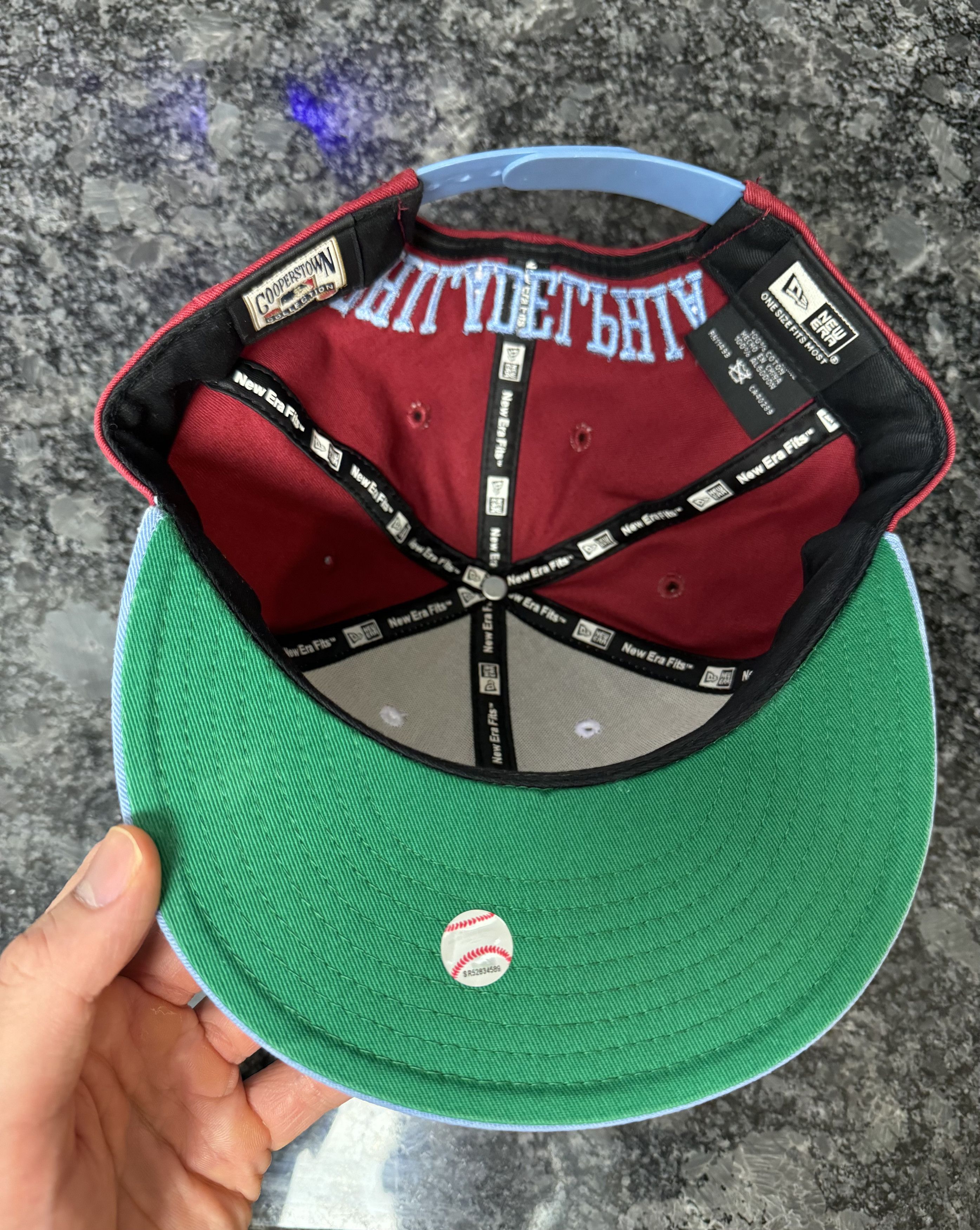 New Era New Era Cooperstown Collection Phillies Snapback Hat Size ONE SIZE - 3 Thumbnail