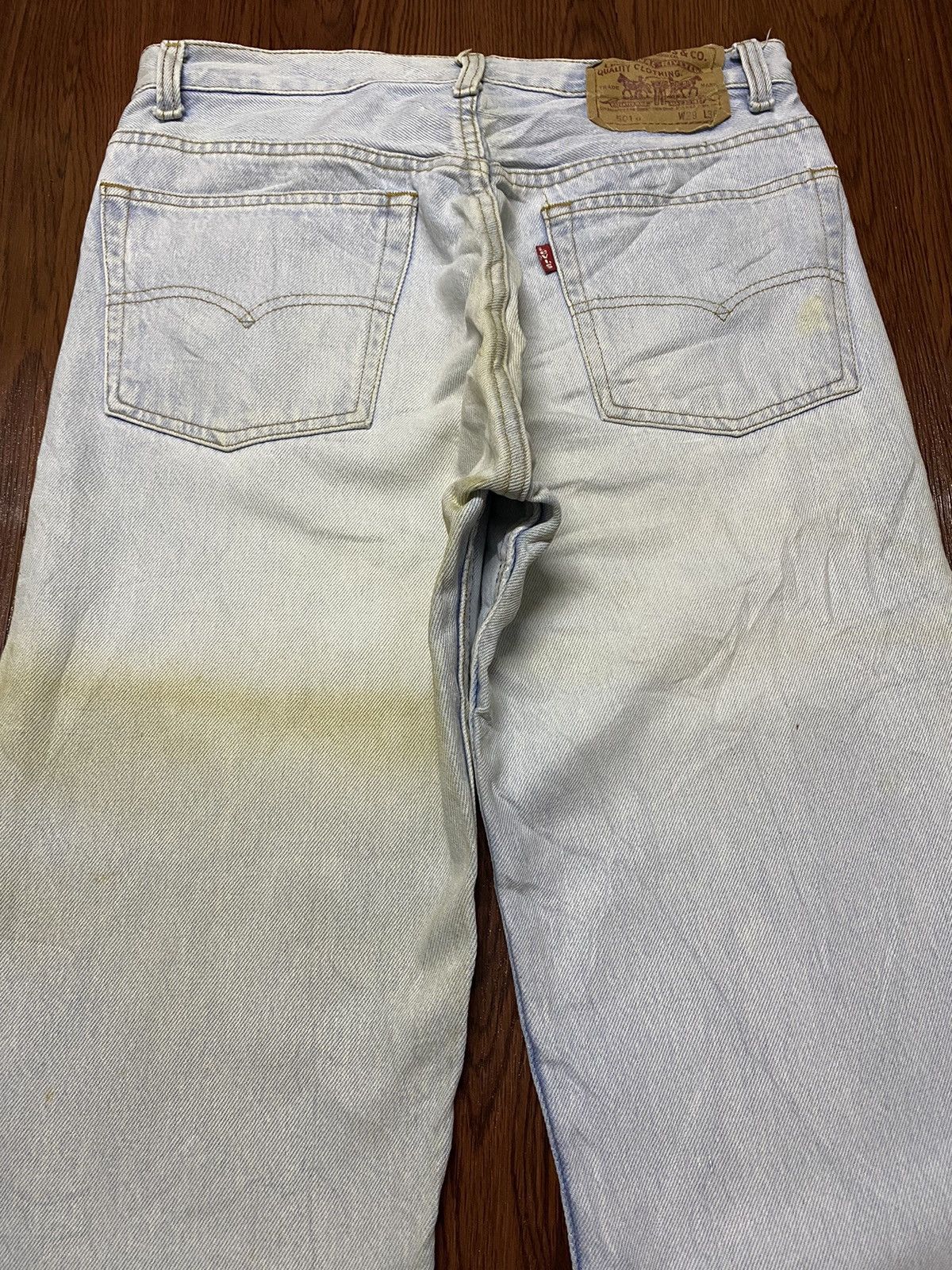 Levi's Vintage Clothing Vintage Levis501 90s Blue Faded Wash Loose Jeans Size US 28 / EU 44 - 4 Thumbnail