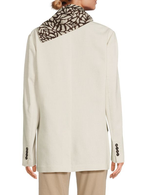 Brunello Cucinelli o1y0725 Blazer in Off-white Size M / US 6-8 / IT 42-44 - 2 Thumbnail