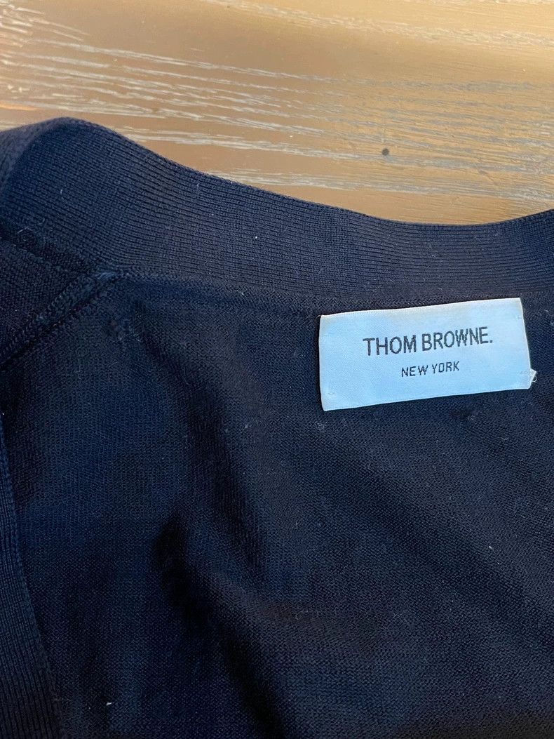 Thom Browne Thom Browne V-neck wool knit cardigan Size US S / EU 44-46 / 1 - 4 Thumbnail