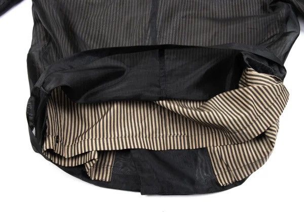 Jean Paul Gaultier jean paul gaultier Layered Striped Double-Breasted Jacket Size US M / EU 48-50 / 2 - 8 Thumbnail