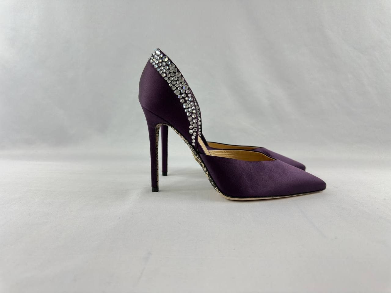 Paciotti Cesare Paciotti Silk Purple Pump Heels Size US 11.5 / IT 41.5 - 1 Thumbnail