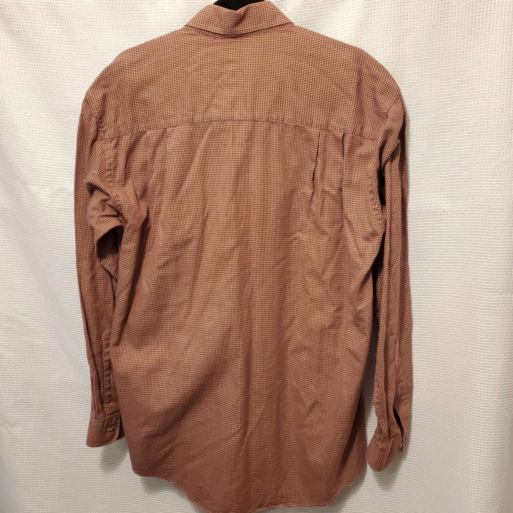 Enro VINTAGE Enro Dress Shirt Mens 15.5 34/35 Pima Pinpoint Oxford Combed Cotton USA Red Size 34R - 7 Thumbnail