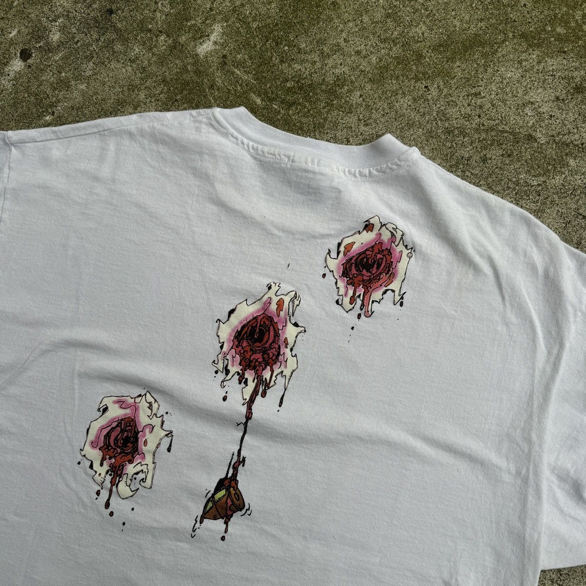 Vintage 90s Keith Giffen Trencher Gun Shot Art Shirt ERD Grunge Size US XL / EU 56 / 4 - 20 Thumbnail