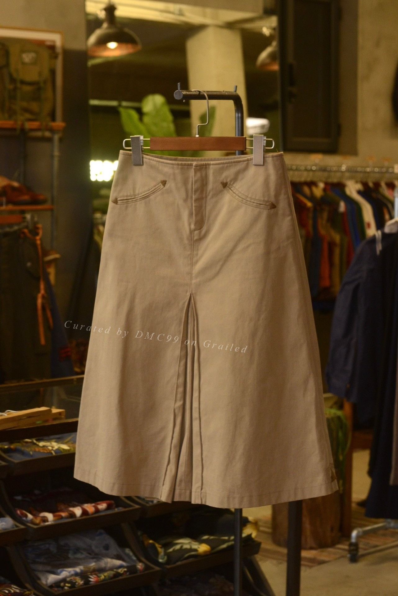 Ralph Lauren Ralph Lauren Khaki Straight Skirt Size 35" - 1 Thumbnail