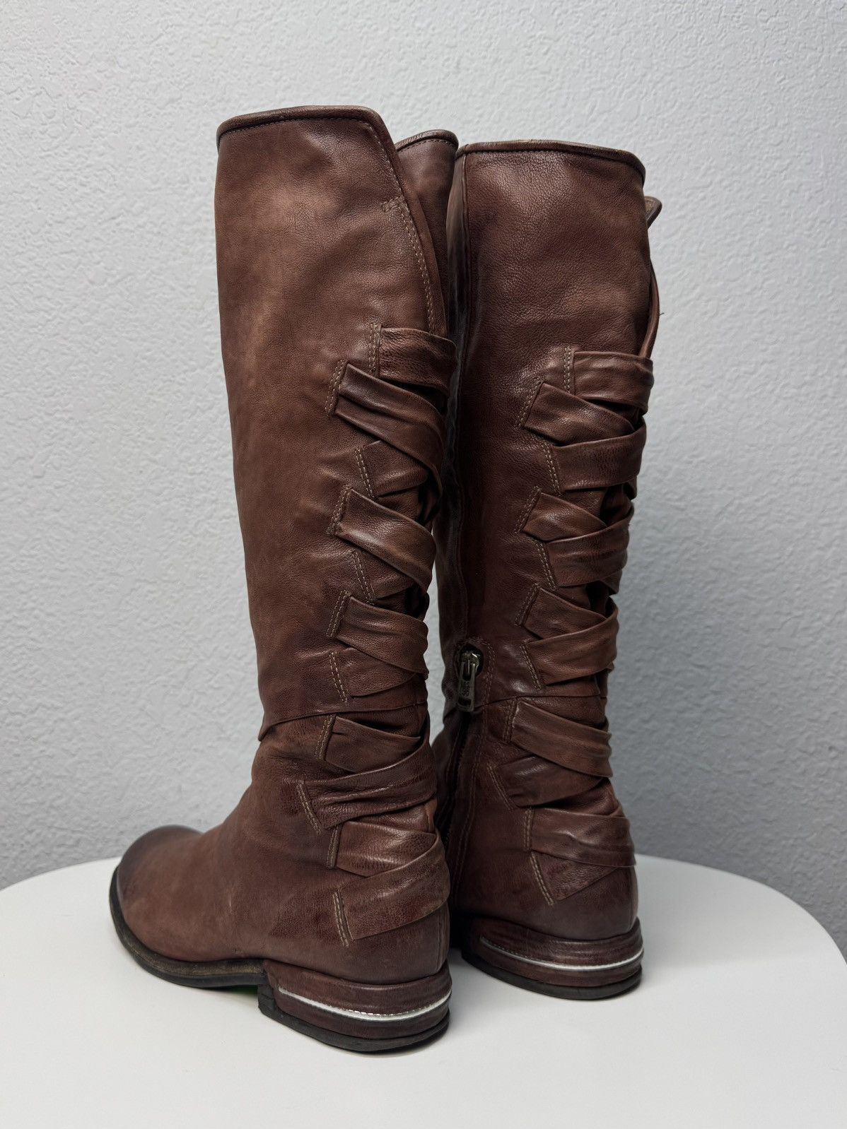 A.S.98 A.S.98 vintage leather tall boots italy rick owens style Size US 9 / IT 39 - 5 Thumbnail