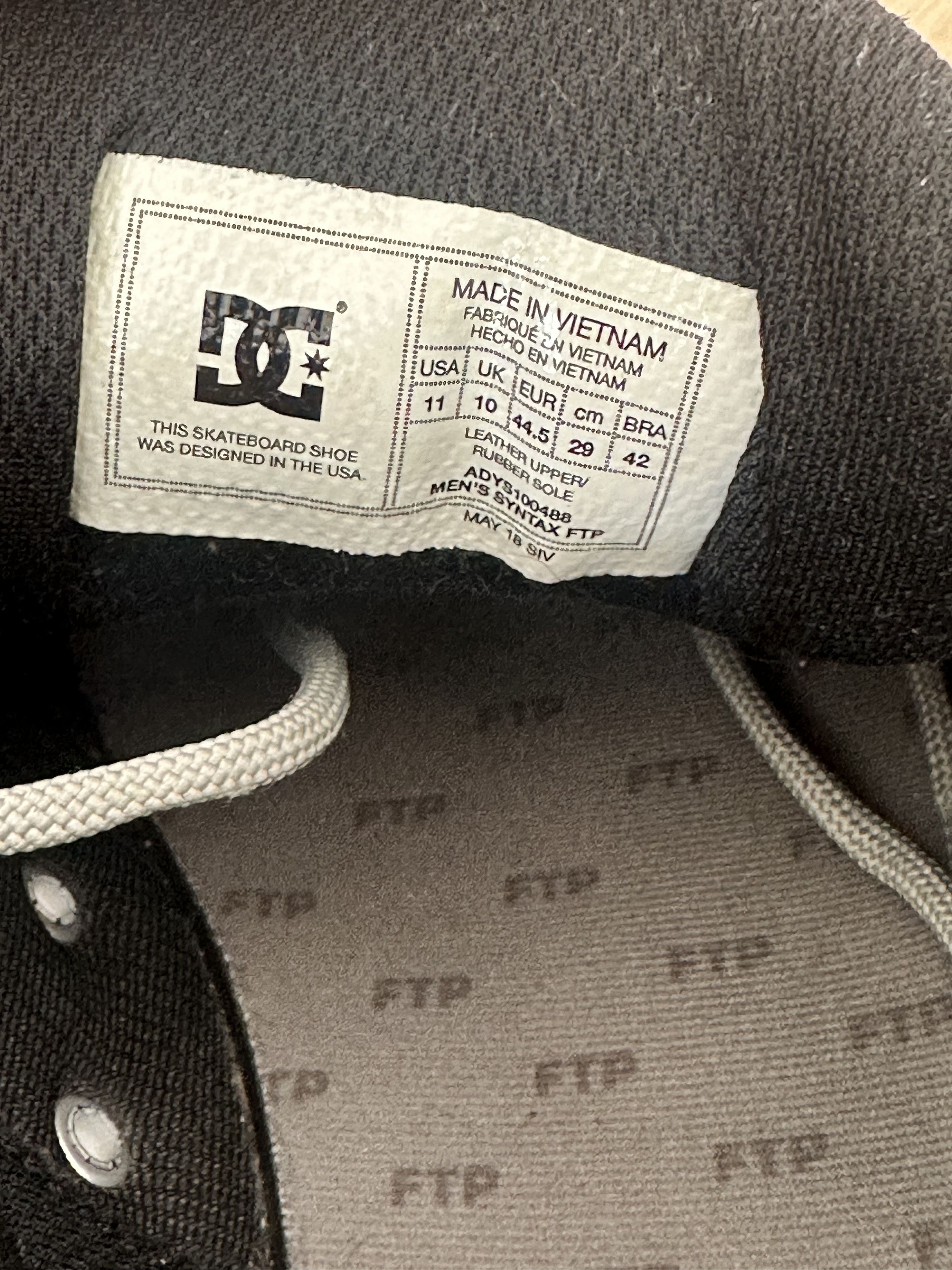 DC × Fuck The Population FTP x DC Syntax Shoes White Size 11 Size US 11 / EU 44 - 3 Thumbnail
