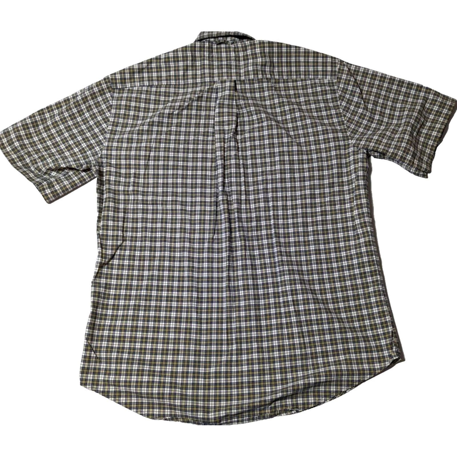 Tommy Hilfiger VTG Tommy Hilfiger Men Medium Blue Yellow Plaid 100% Cotton Button-Up Shirt Size US M / EU 48-50 / 2 - 2 Thumbnail