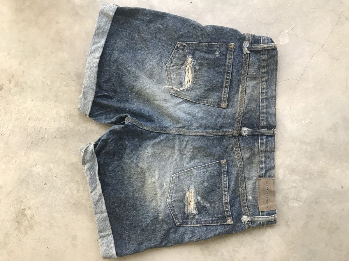 Alexander Wang × Designer Alexander wang distressed short vintage Size 33" - 6 Thumbnail