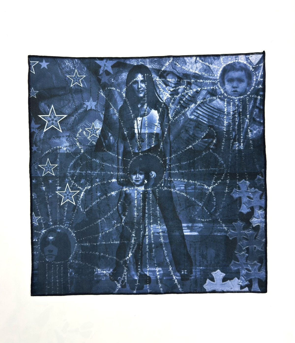 Chrome Hearts Chrome Hearts Blue Graphic Pocket Square Size ONE SIZE - 9 Thumbnail