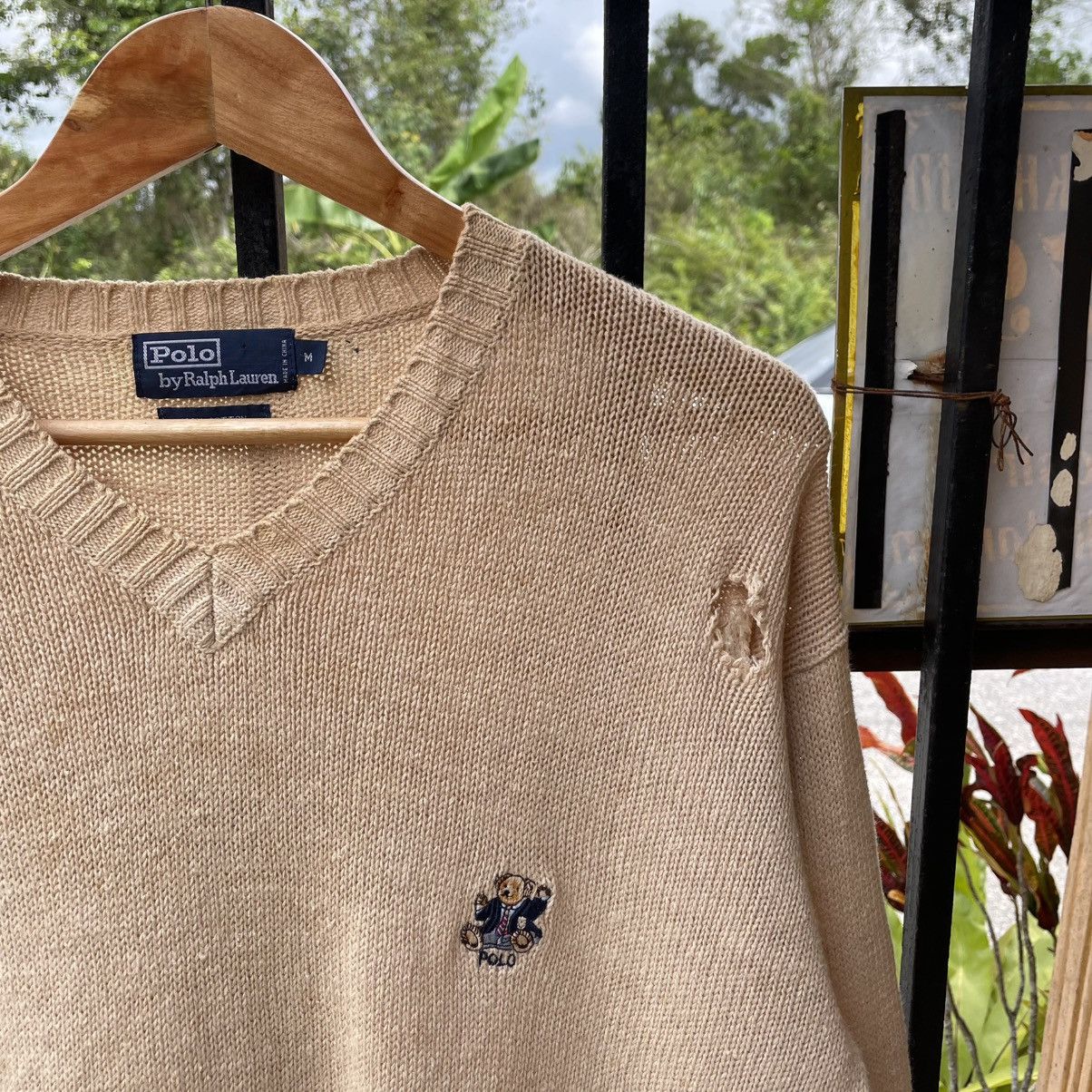 Polo Ralph Lauren 🔥Vintage Polo Ralph Lauren Polo Bear Logo Jumper Knitwear Size US M / EU 48-50 / 2 - 5 Thumbnail
