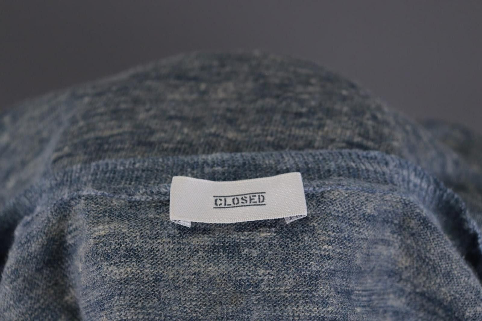 CLOSED Closed Blue Linen Knit Cardigan Sweater Size M Size US M / EU 48-50 / 2 - 12 Thumbnail