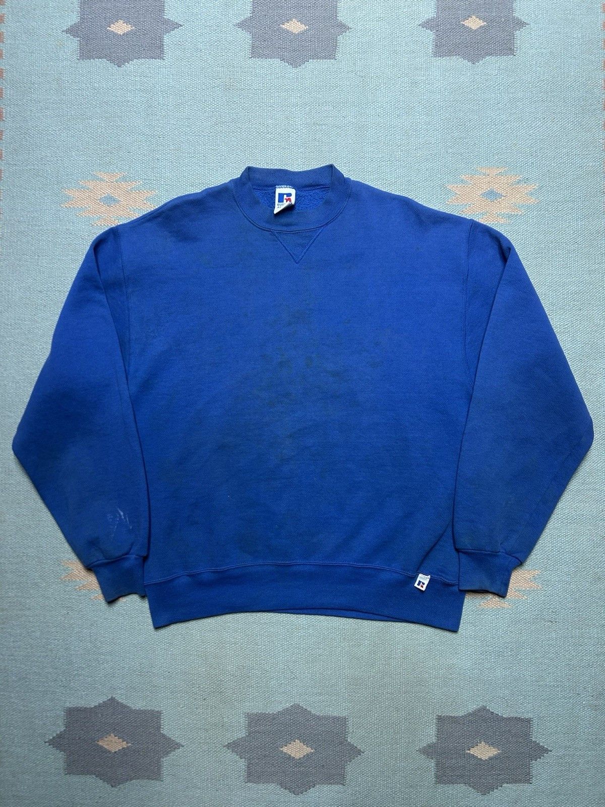 Vintage Vintage Russell athletic crewneck sweatshirt blank usa large Size US L / EU 52-54 / 3 - 1 Thumbnail