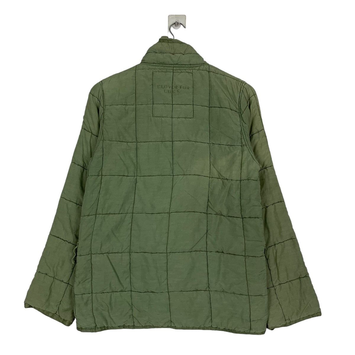 Vintage DENIM DUNGAREE Cotton Khaki Quilted Jacket #0941-C42 Size US S / EU 44-46 / 1 - 7 Thumbnail