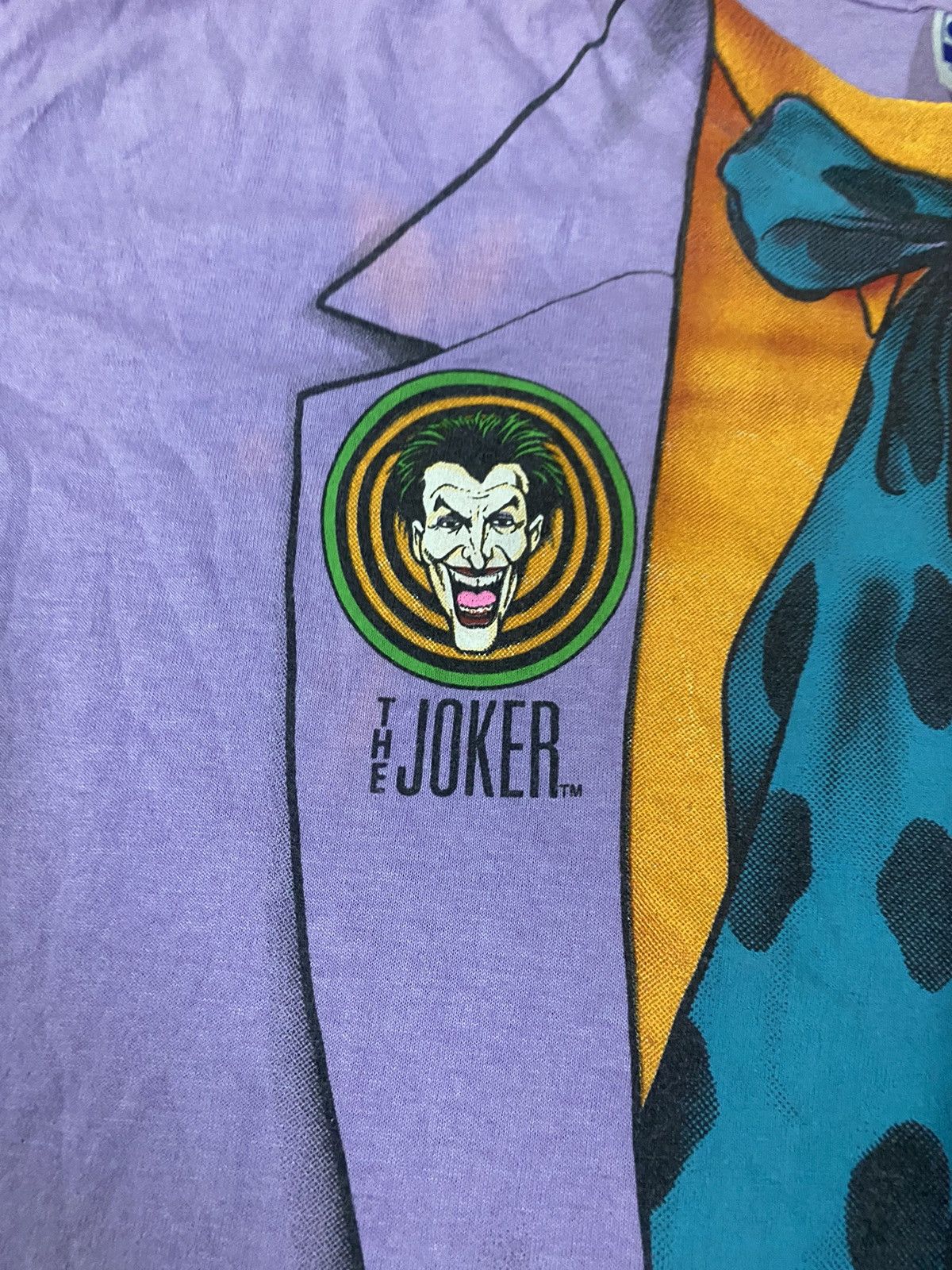 DC Comics Vintage 🔥 RARE 🔥1989 Batman & The Joker Tuxedo Tee Size US L / EU 52-54 / 3 - 9 Thumbnail