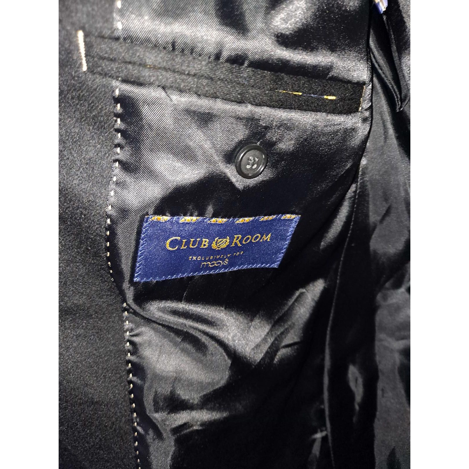 Club Room Clubroom 100% Cashmere Black Blazer Size 40R Size 40R - 3 Thumbnail