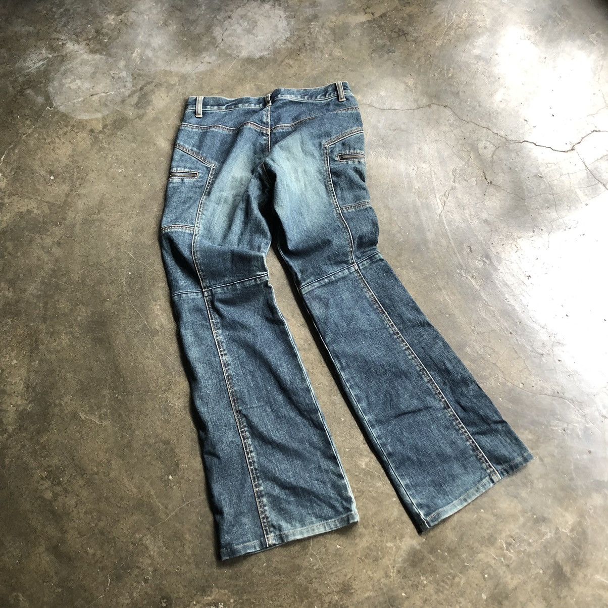 If Six Was Nine × Le Grande Bleu (L.G.B.) × Tornado Mart Kumikyoku Jeans Mudwash Flare Pants 🍒 Size US 30 / EU 46 - 7 Thumbnail
