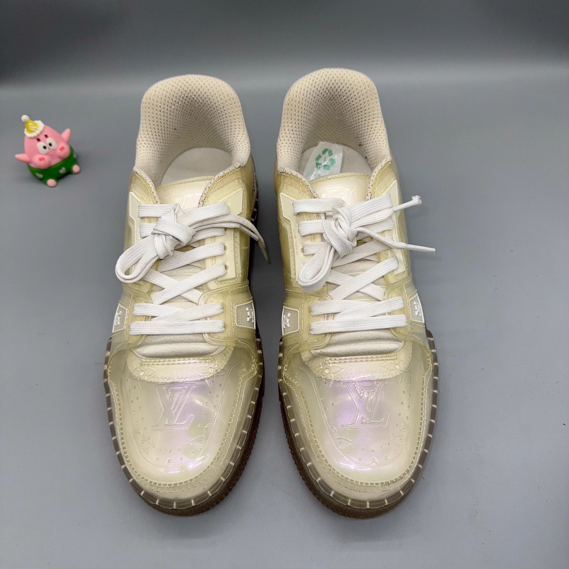 Louis Vuitton LOUIS VUITTON Trainer Monogram Flower White Size US 7.5 / EU 40-41 - 2 Thumbnail