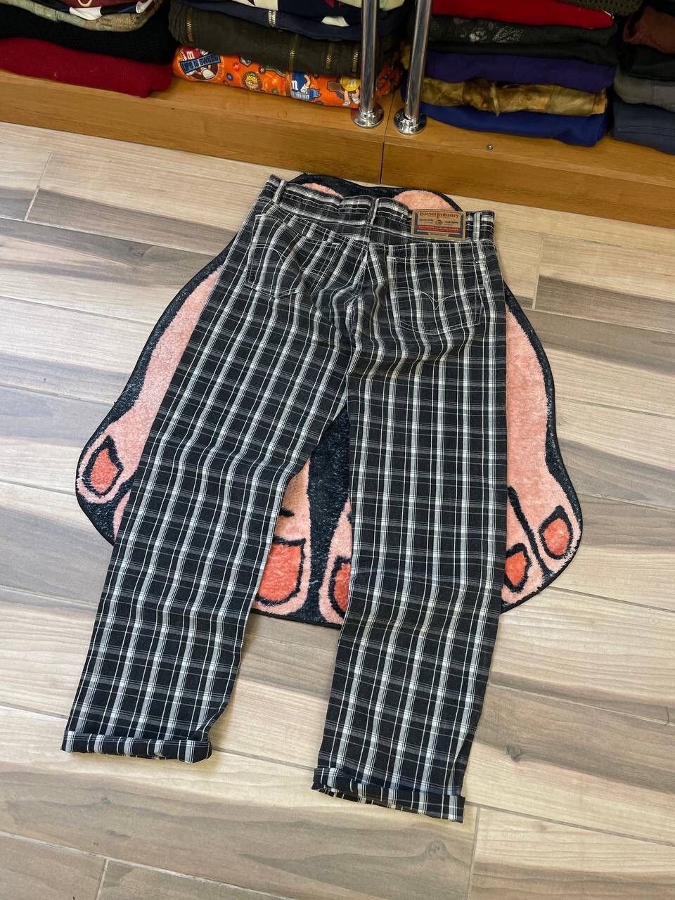 Diesel × Vintage Diesel Industry Vintage Check Denim Pants Size US 32 / EU 48 - 9 Thumbnail