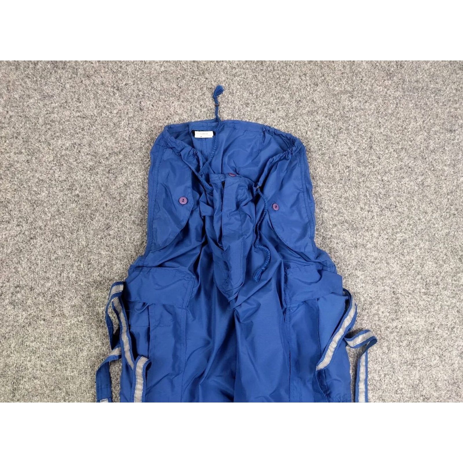 Vintage MT:2 Rare Vintage Japanese Parachute Baggy Cargo Pants Blue Navy FT MT:2 Size US 33 - 4 Thumbnail