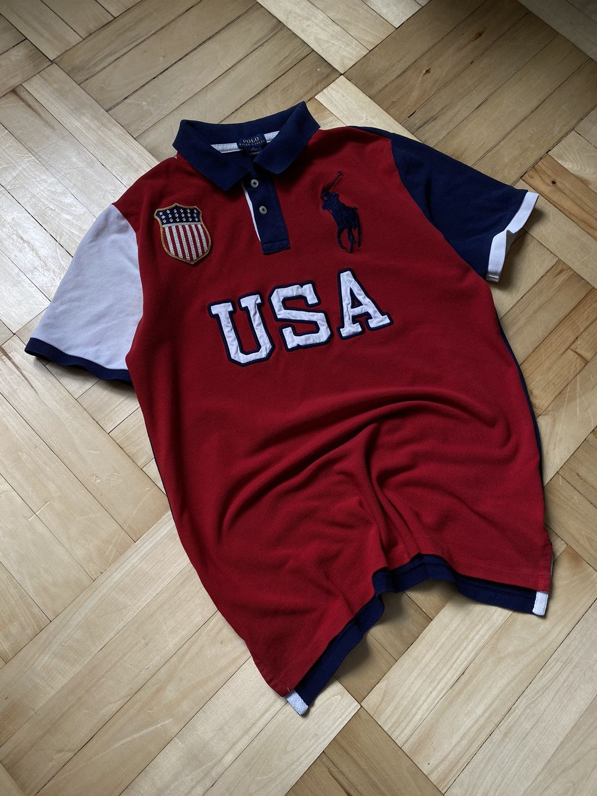 Polo Ralph Lauren × Vintage Polo Ralph Lauren Big Logo USA Very Rare Size US S / EU 44-46 / 1 - 8 Thumbnail