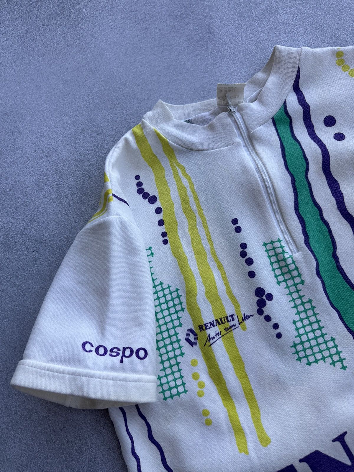 Vintage Vintage RENAULT Cospo 1980s Rare Cycling Jersey Size US M / EU 48-50 / 2 - 5 Thumbnail
