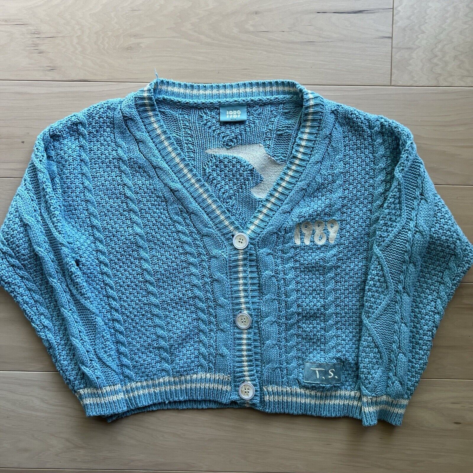 Designer Taylor's Version 1989 Sweater Medium/Large Blue Cardigan Size L / US 10 / IT 46 - 2 Thumbnail