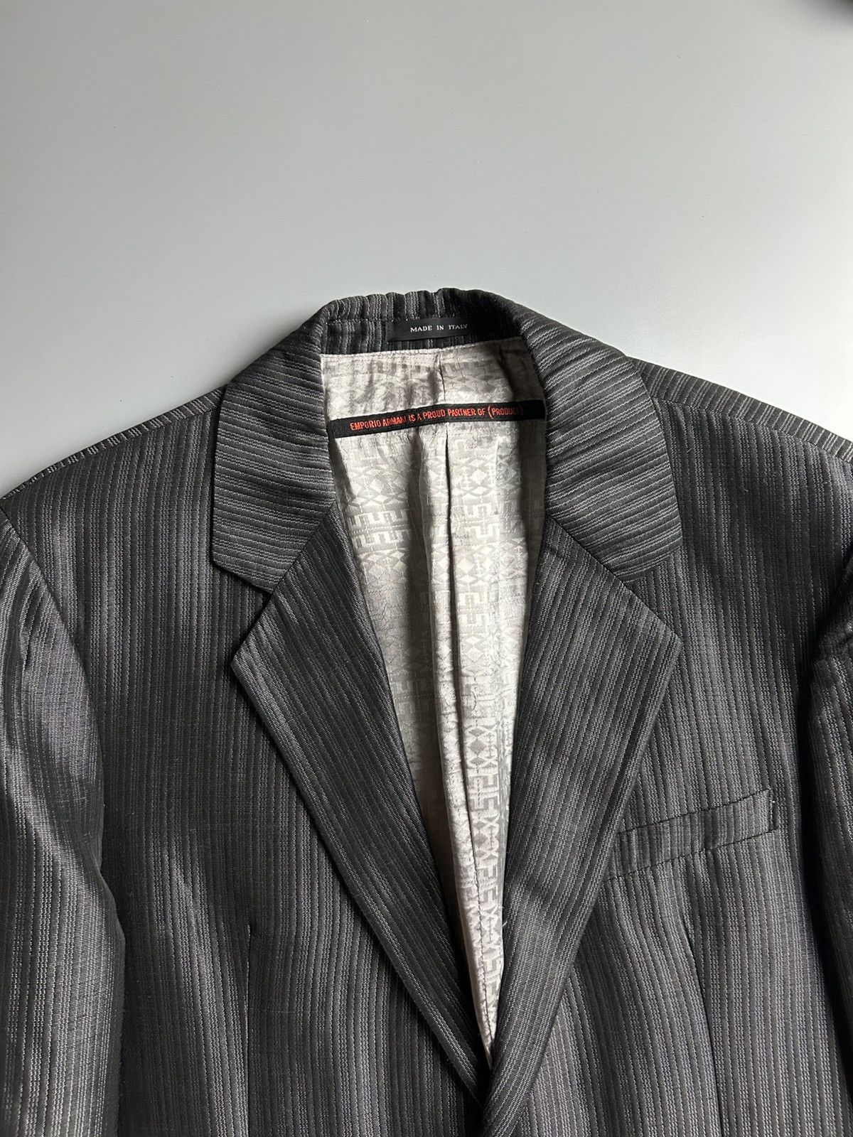 Emporio Armani Emporio Armani Striped Blazer Size 52R - 3 Thumbnail