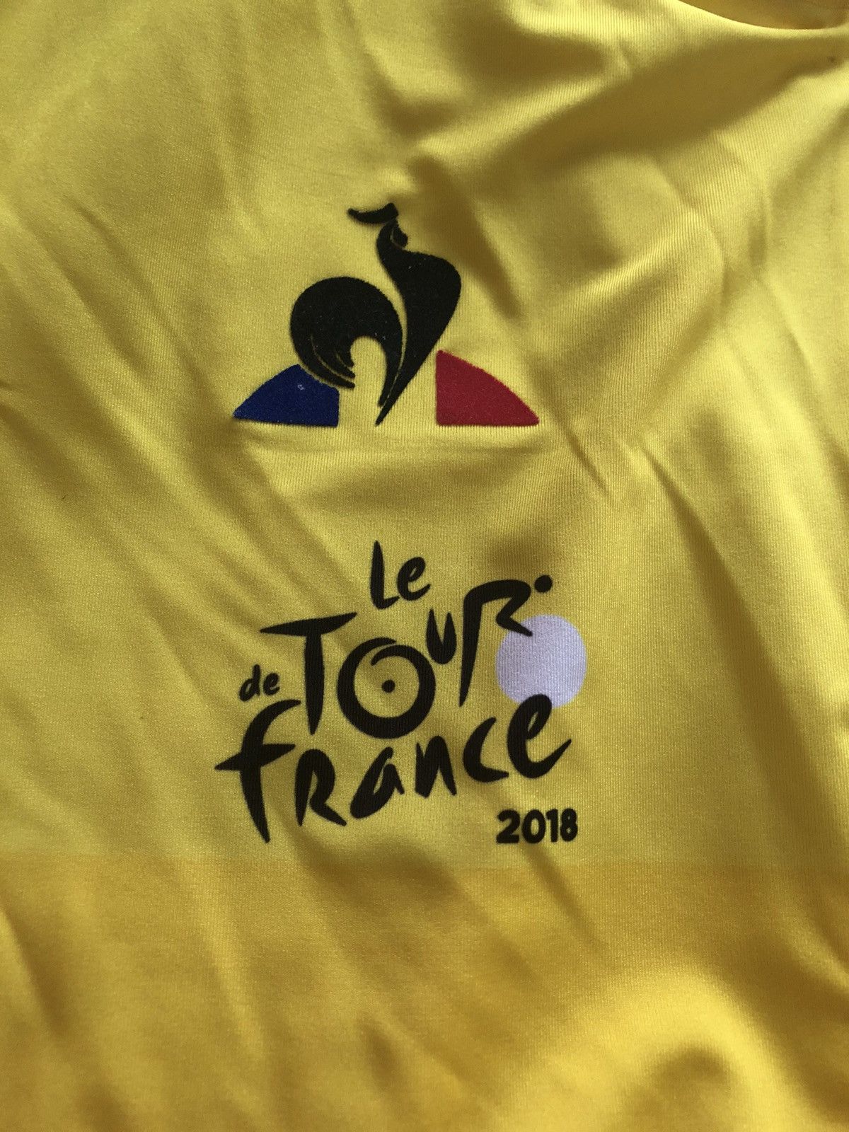 Vintage TOUR DE FRANCE 2018 YELLOW JERSEY LE COQ SPORTIF Size US L / EU 52-54 / 3 - 3 Thumbnail