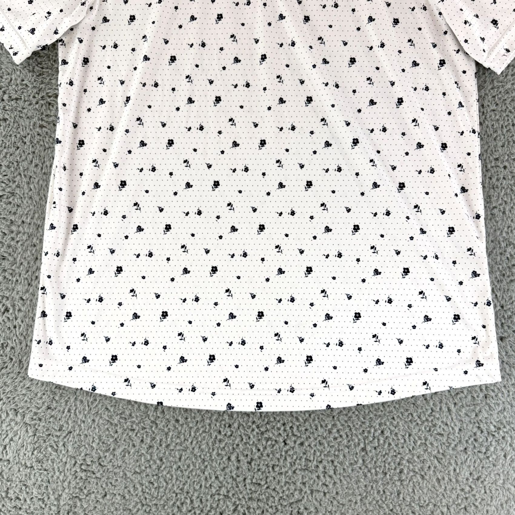 Vintage Swannies Adler Golf Polo Shirt Mens X Large White Floral Performance Casual Size US XL / EU 56 / 4 - 4 Thumbnail