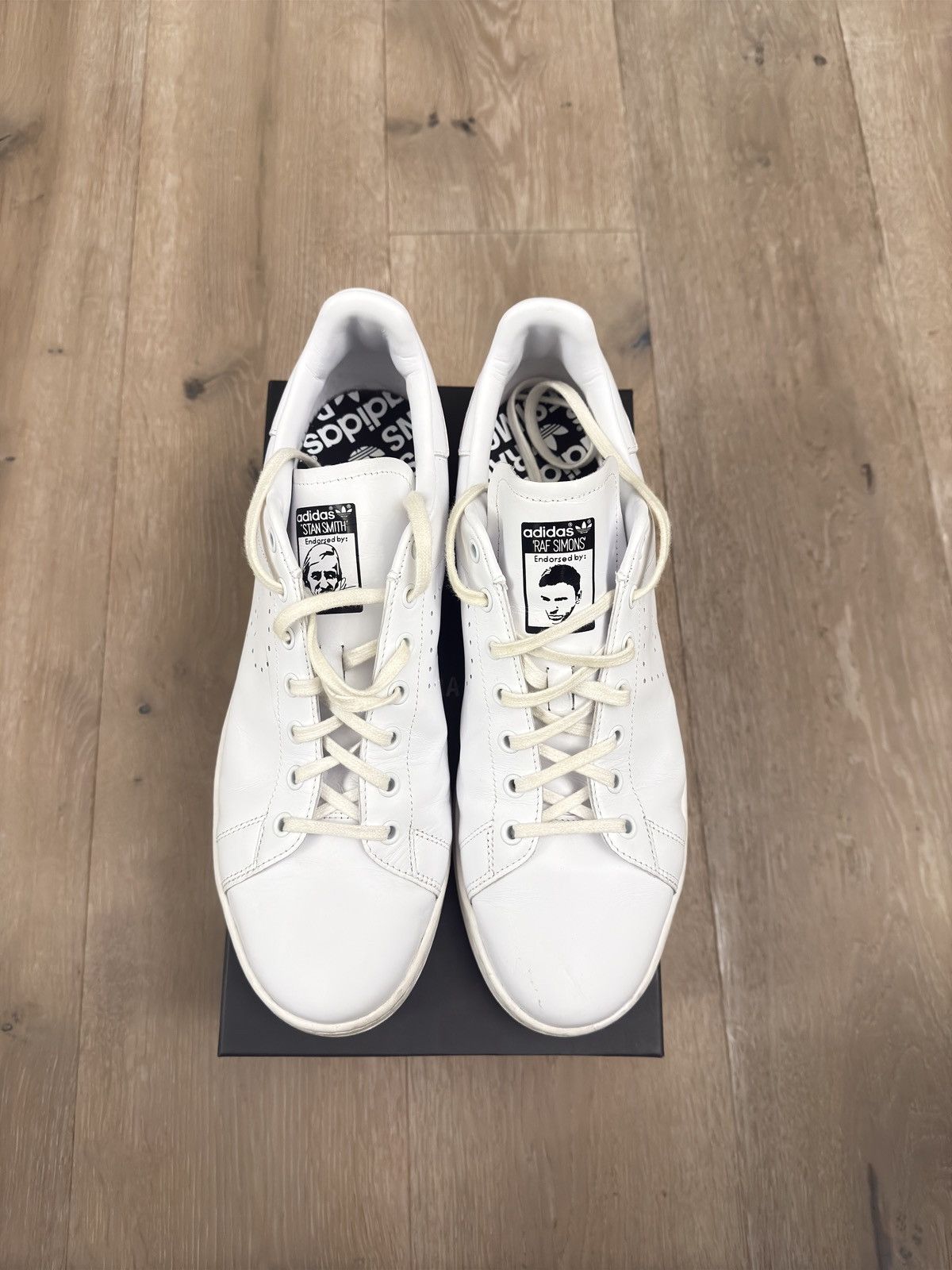 Adidas × Raf Simons Raf Simons Adidas RF Stan Smith White Size US 12.5 / EU 45-46 - 3 Thumbnail