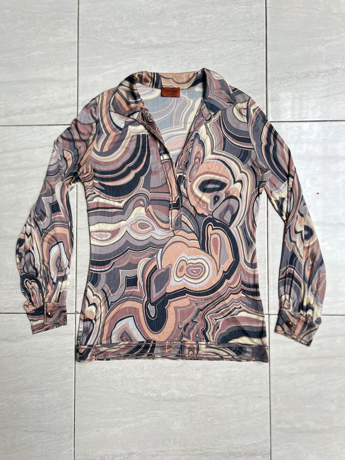 Missoni Missoni Abstract Pattern Shirt Size US S / EU 44-46 / 1 - 1 Thumbnail