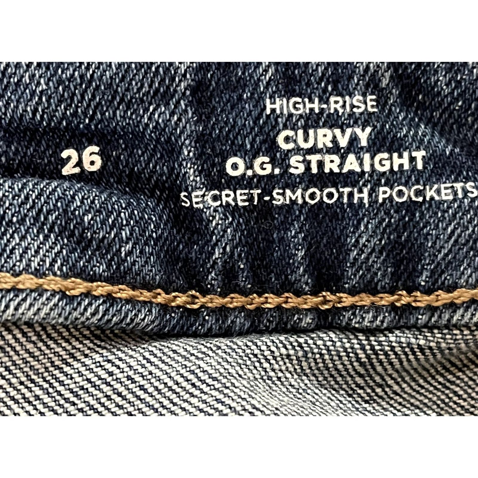 Old Navy Old Navy High rise Curvy O.g. Straight Ankle Jeans Womens 26 Plus NWT Size 26" / US 2 / IT 38 - 6 Thumbnail