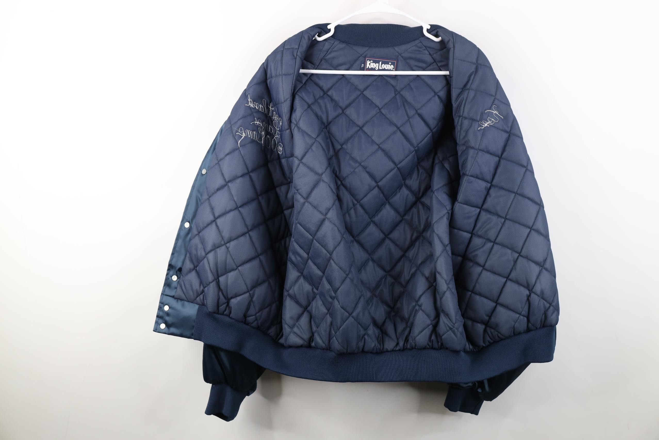 Vintage Vintage 80s Chain Stitched Game Bowling Satin Bomber Jacket Size US XL / EU 56 / 4 - 13 Thumbnail