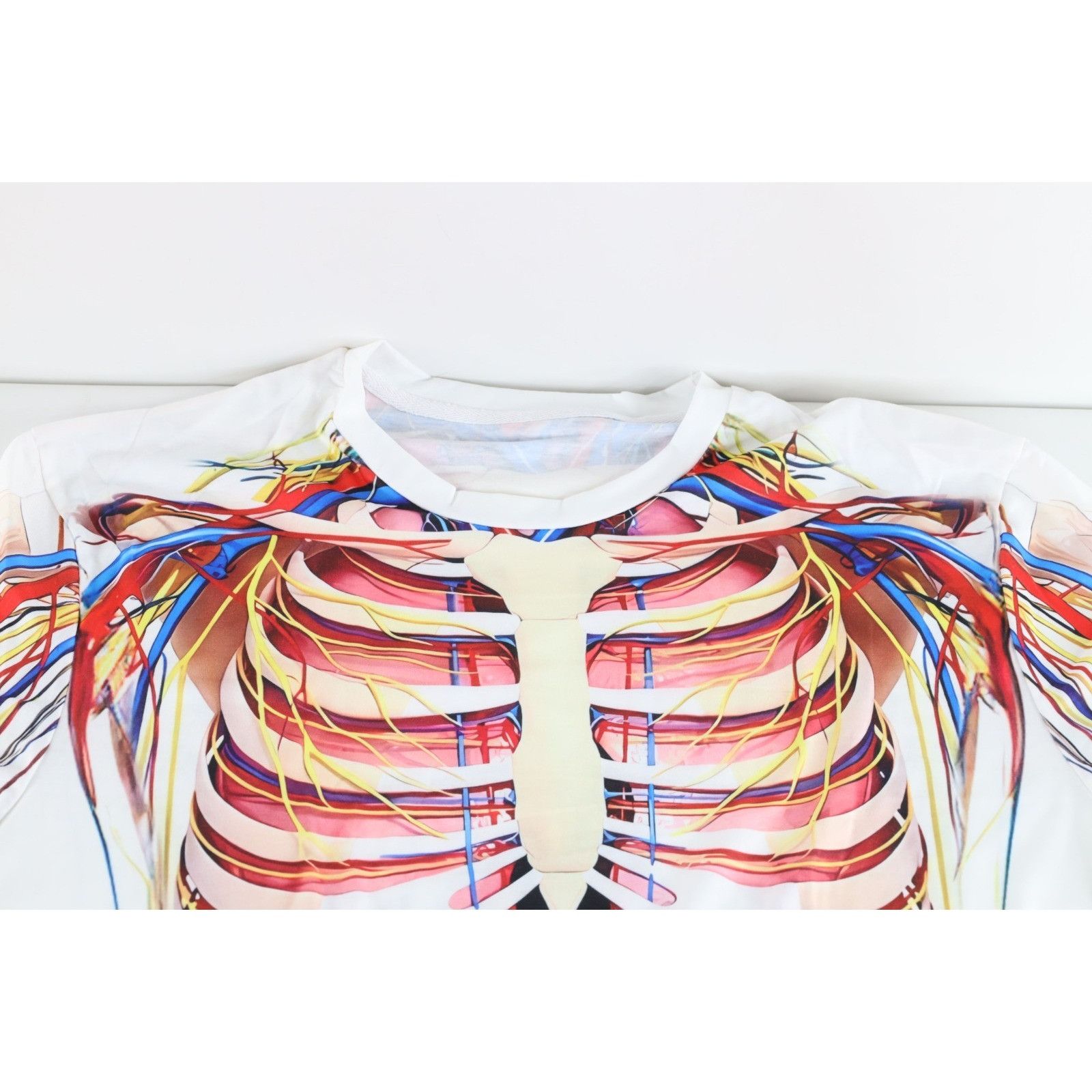 Vintage Deadstock Vintage Streetwear All Over Print Anatomy T-Shirt Size US XL / EU 56 / 4 - 2 Thumbnail