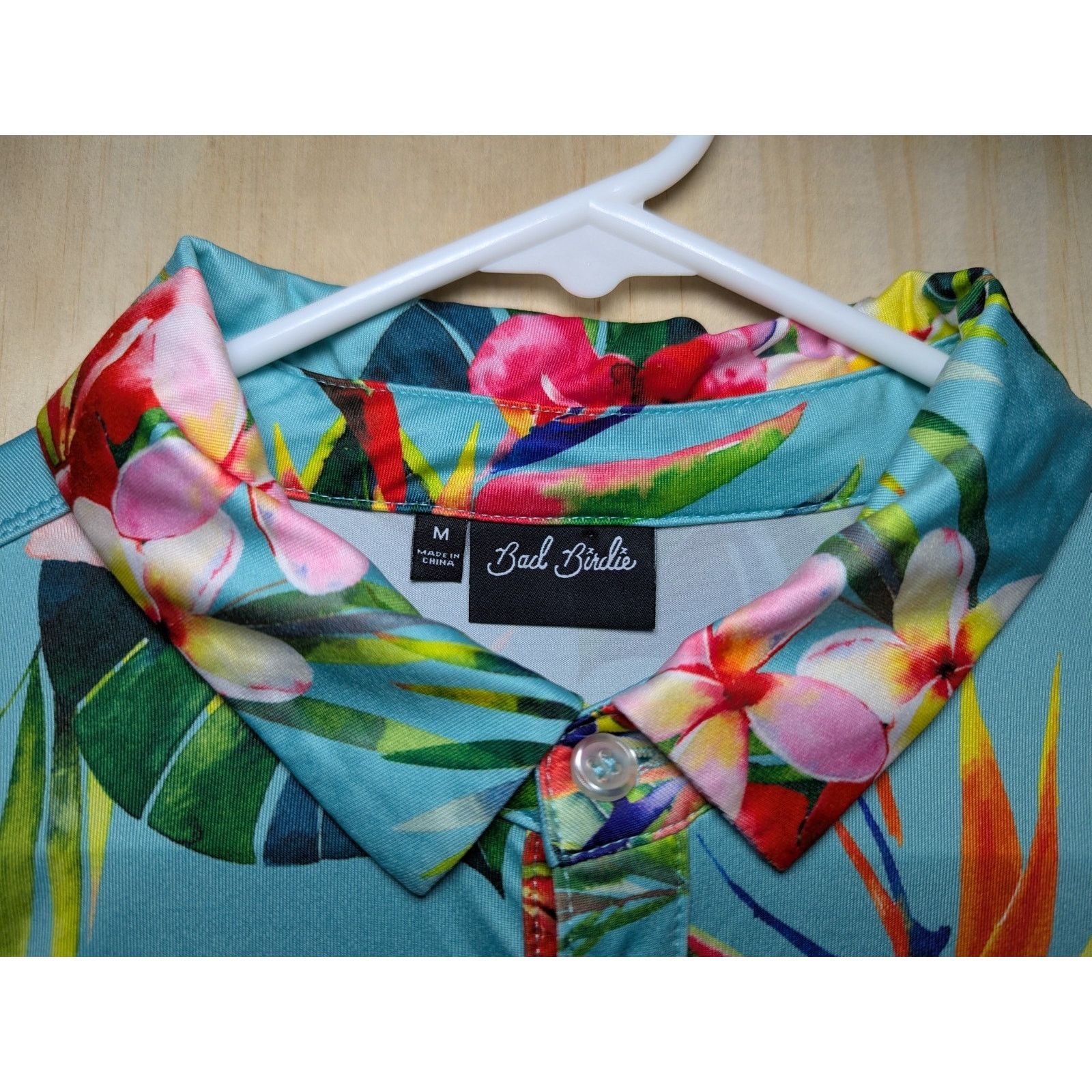 Bad Birdie Bad Birdie Polo Golf Shirt Men's Medium Stretch Tropical Size US M / EU 48-50 / 2 - 4 Thumbnail