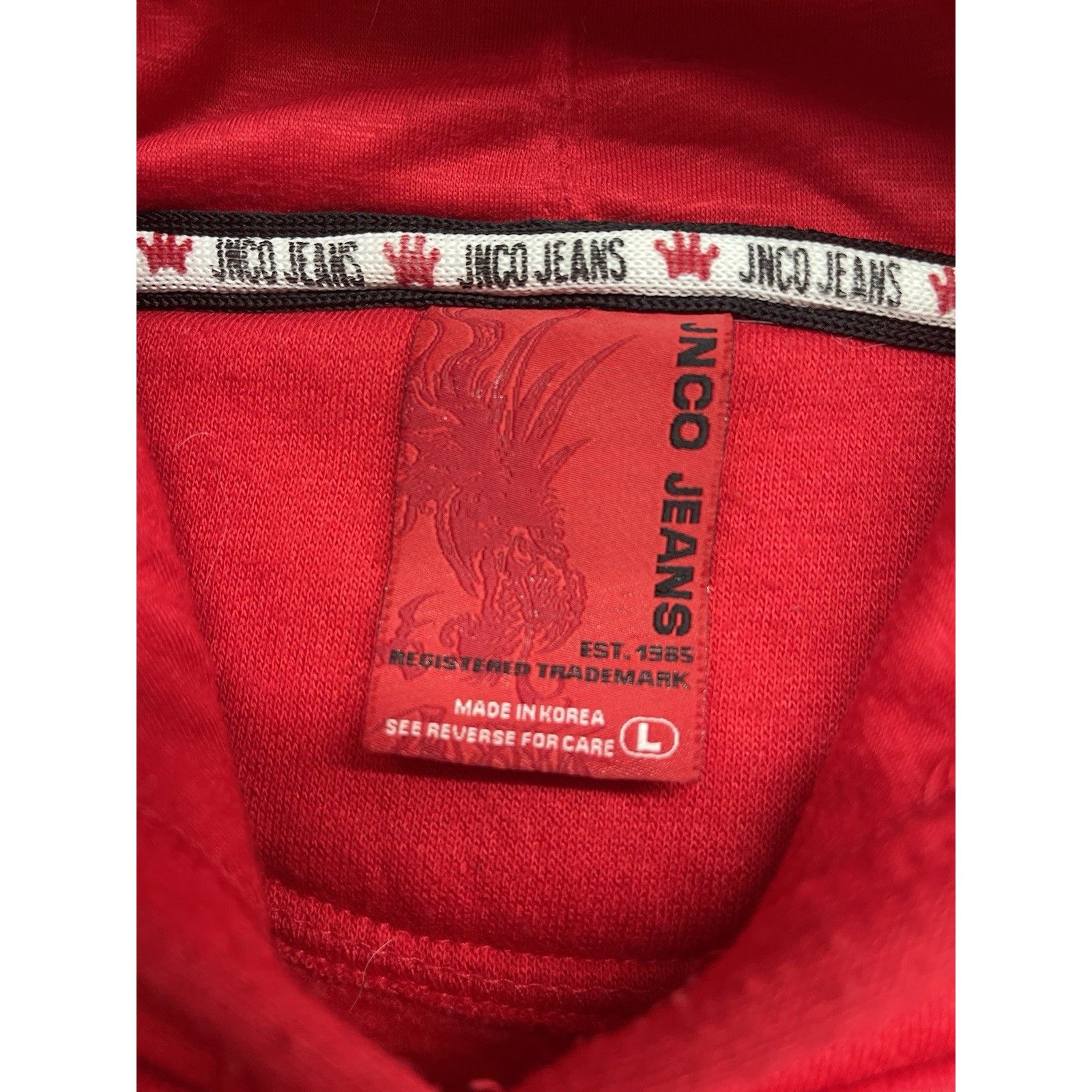JNCO Vtg JNCO Jeans Red Crown Hoodie Large Y2K 90s Skater Streetw Size US L / EU 52-54 / 3 - 5 Thumbnail