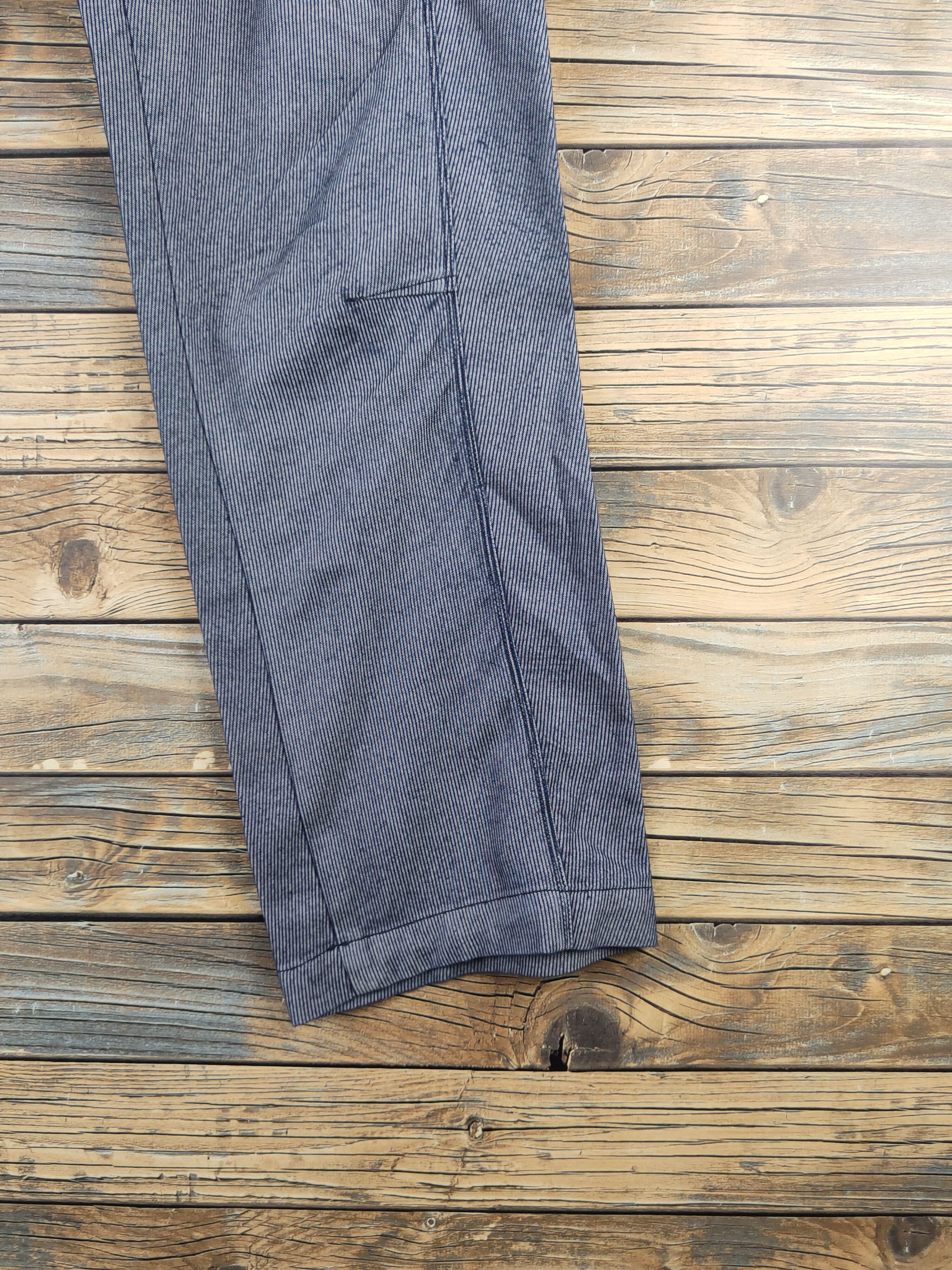 Japanese Brand DL G.ground Blue Multipocket Cargo Pants #46-281T Size US 30 / EU 46 - 7 Thumbnail