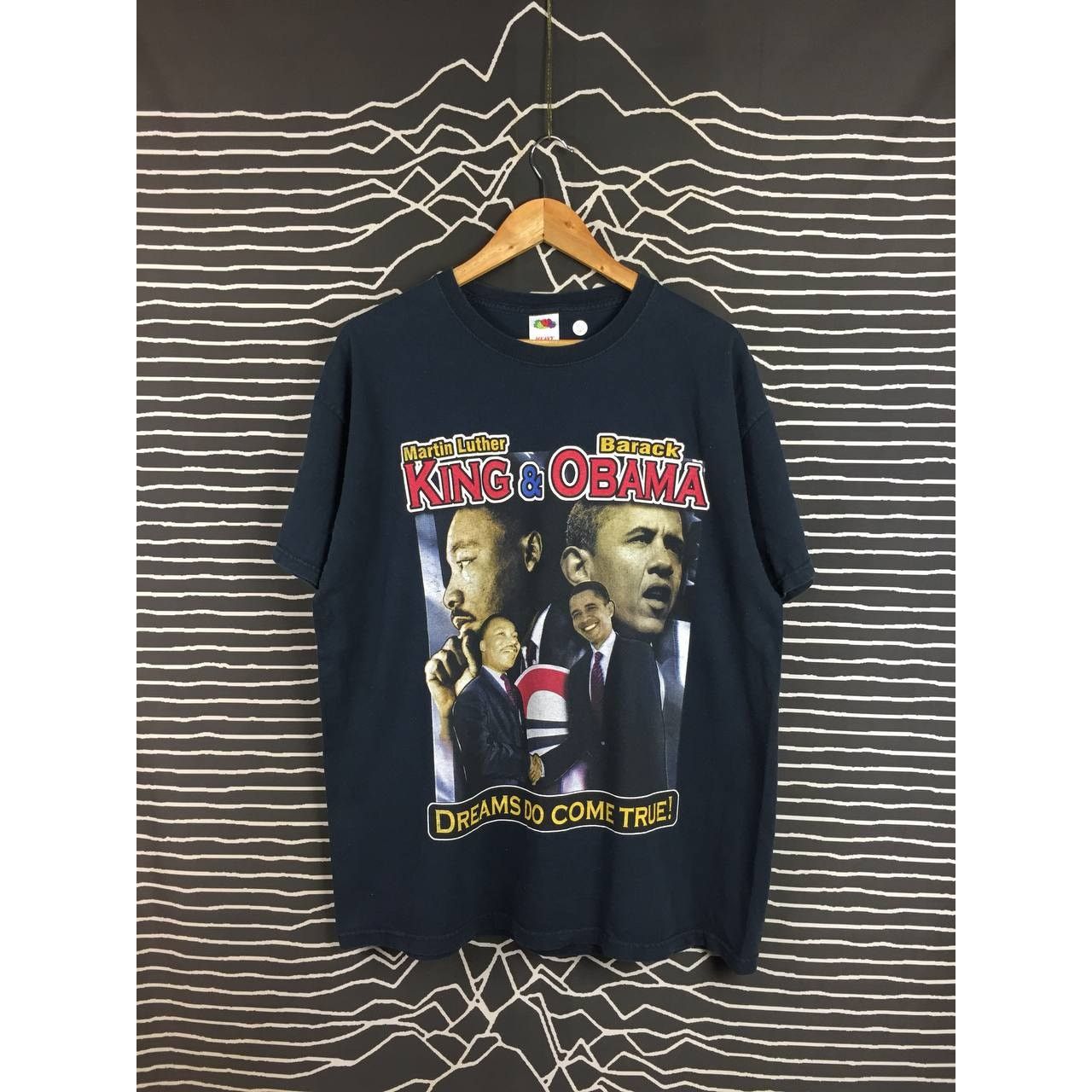 Fruit Of The Loom Vtg Y2K Dreams Do Come True Martin Luther King & Obama Tee Size US XL / EU 56 / 4 - 2 Thumbnail