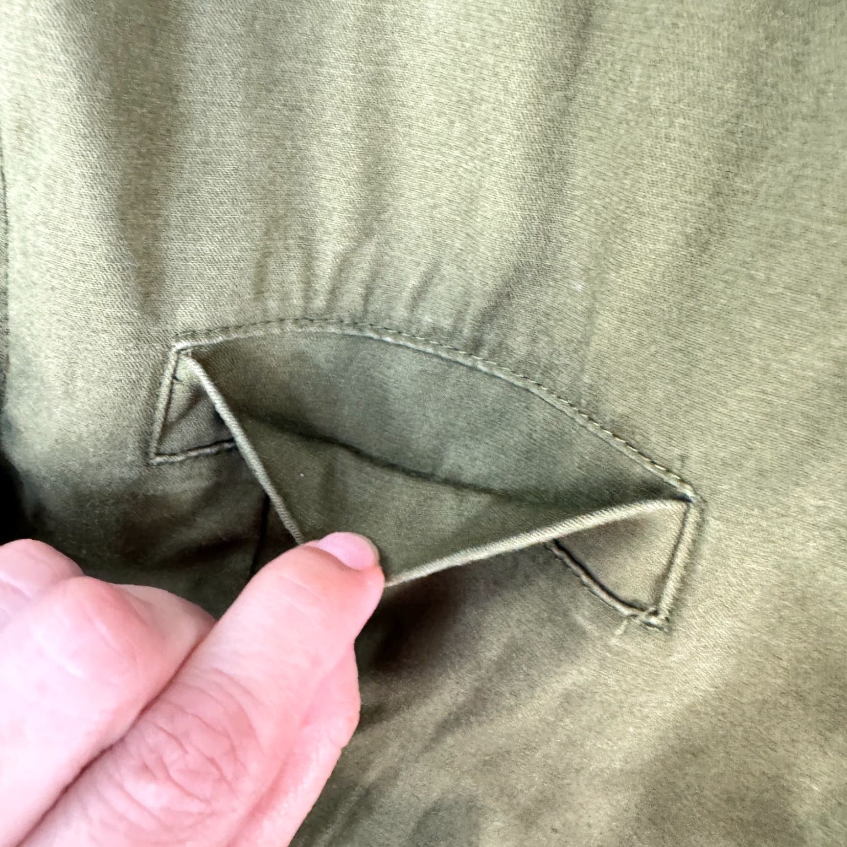 Brandy Melville Brandy Melville Military Jacket Womens One Size Green Full Zip Hood Long Sleeve Size ONE SIZE - 6 Thumbnail