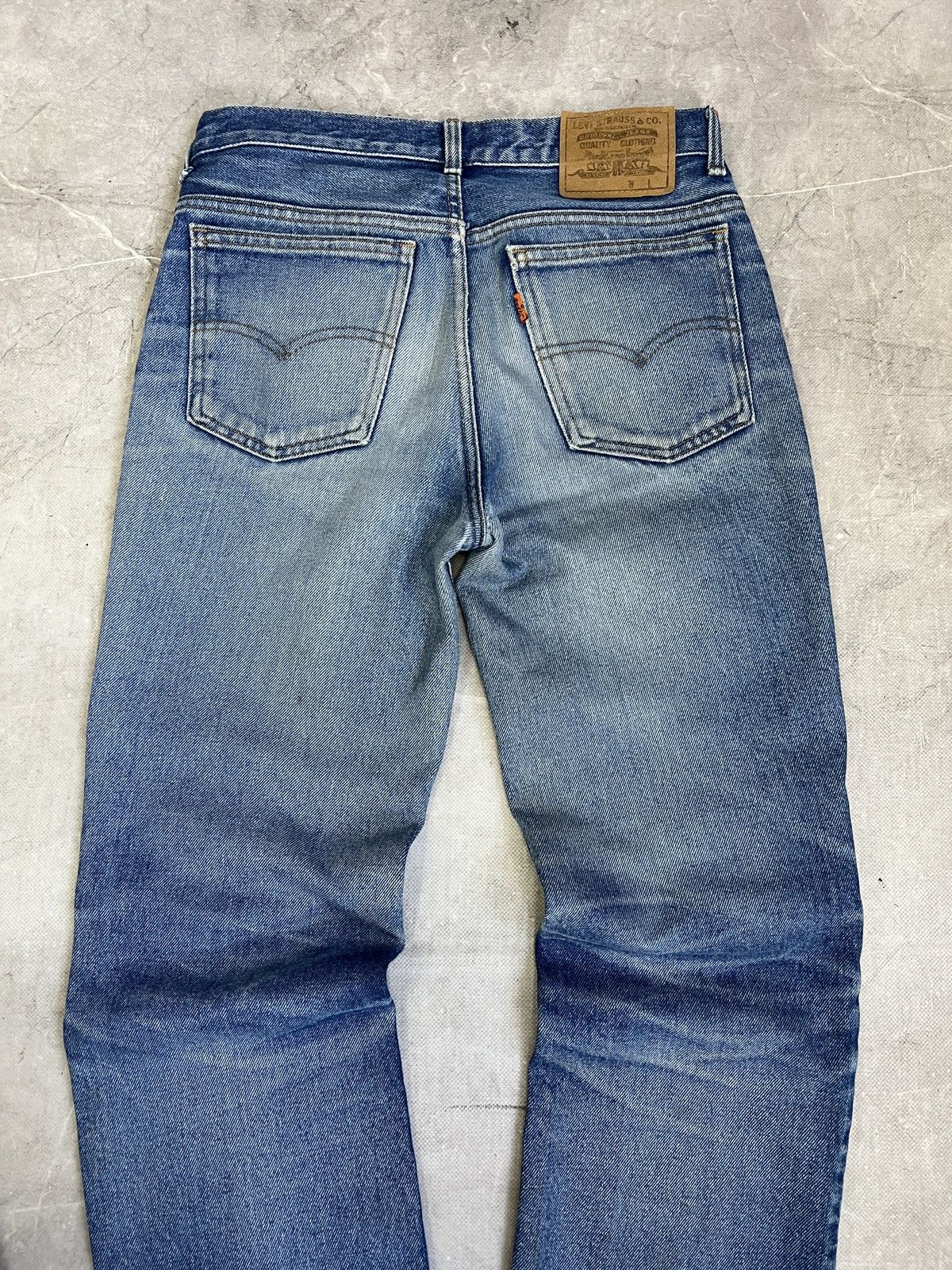 Levi's Vintage 90s washed distressed Levis 501 jeans USA rare Size US 31 - 7 Thumbnail