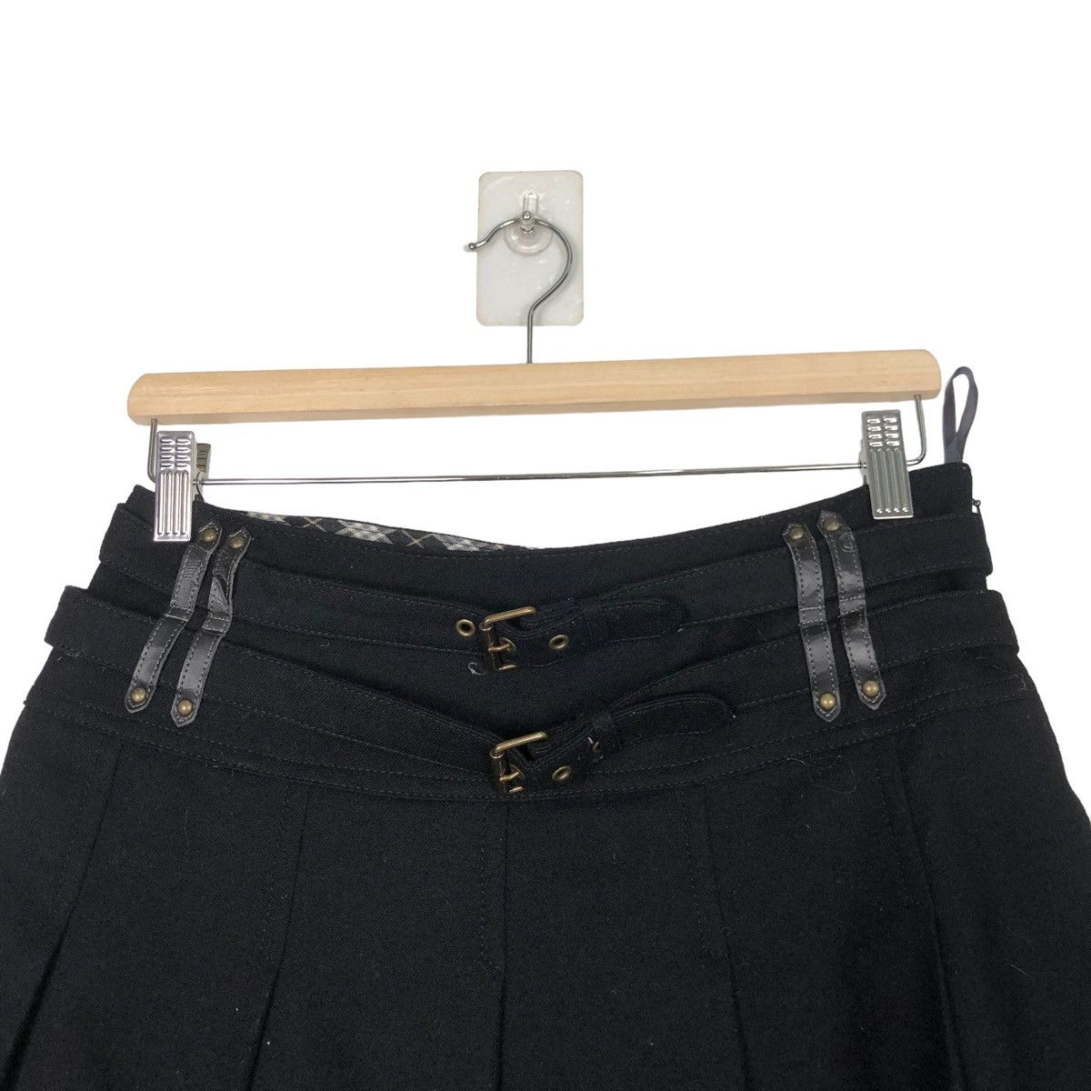 Burberry 💥90’s Vintage Burberry London Blue Label Skirt Nova Check Size 26" / US 2 / IT 38 - 2 Thumbnail