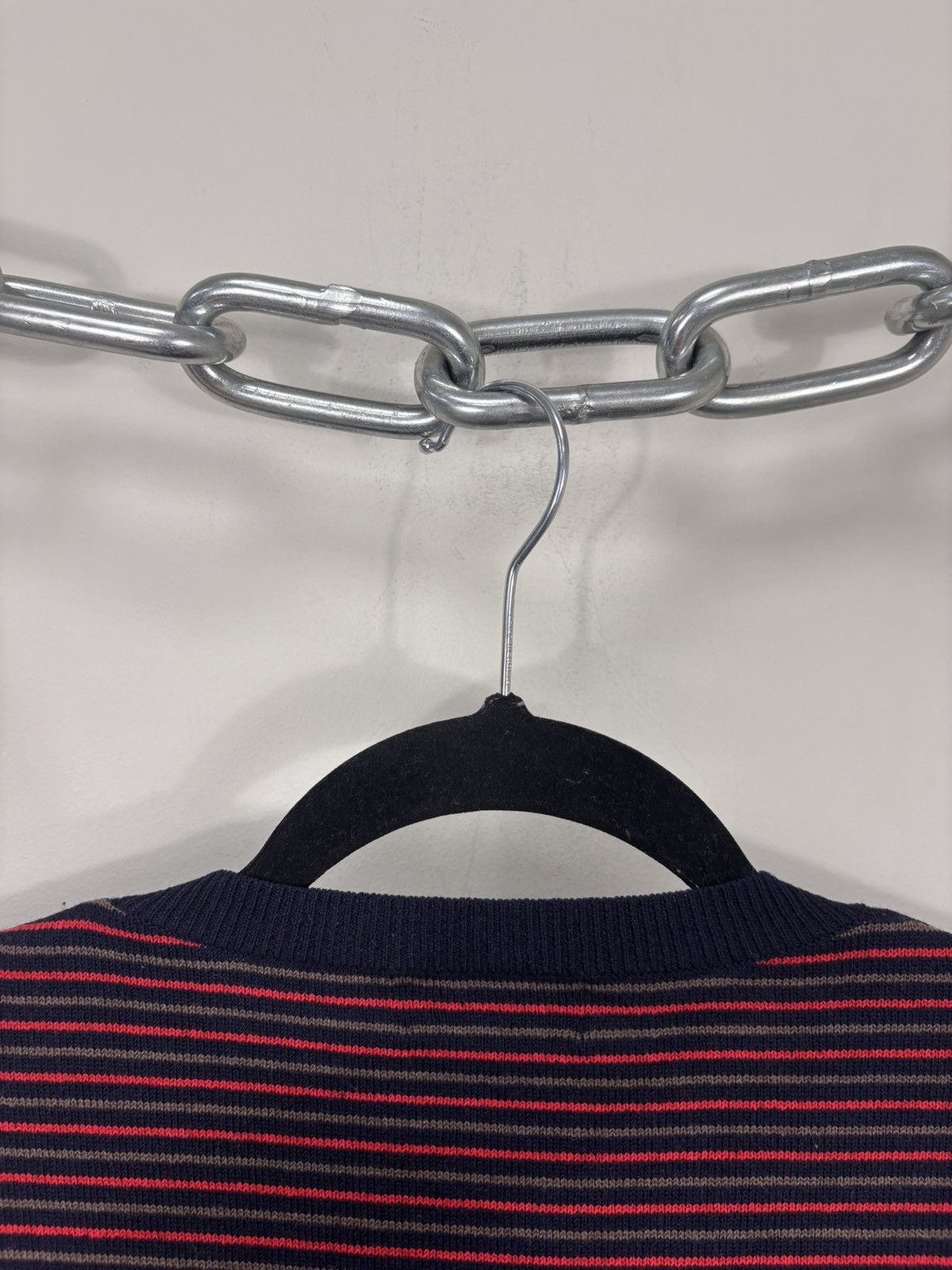 A.P.C. A.P.C. Men’s Multicolor Striped Wool Nylon Knit Sweater Size US L / EU 52-54 / 3 - 12 Thumbnail