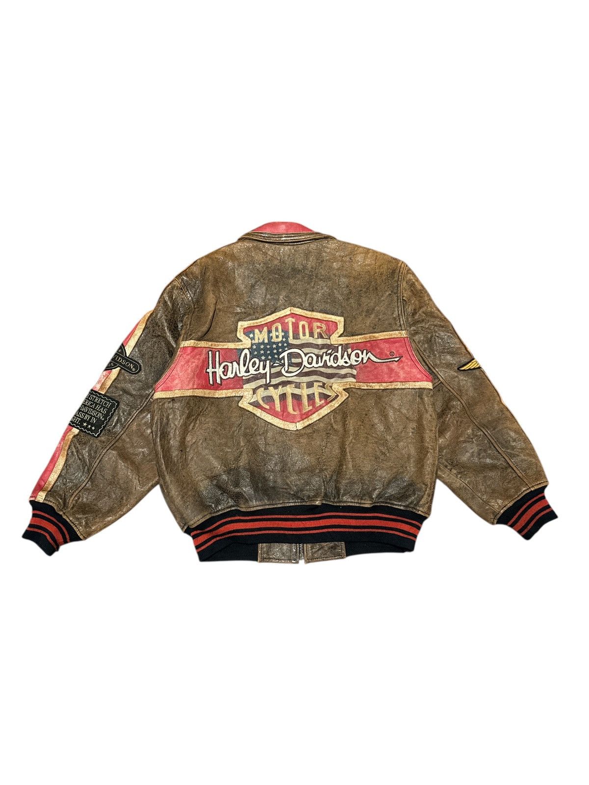 Harley Davidson VINTAGE HARLEY DAVIDSON SHEEPSKIN LEATHER JACKET C-OS1957 Size US M / EU 48-50 / 2 - 2 Thumbnail