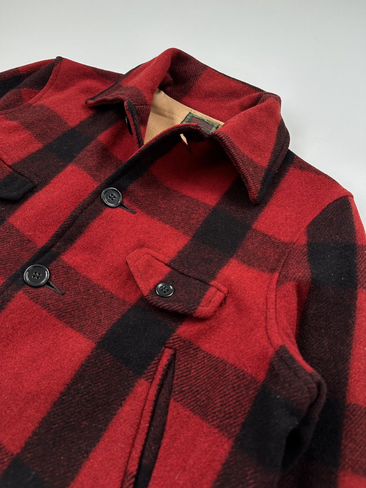 Chippewa 50s Chippewa Mackinaw Red Plaid Wool Hunting Jackets Size US L / EU 52-54 / 3 - 3 Thumbnail