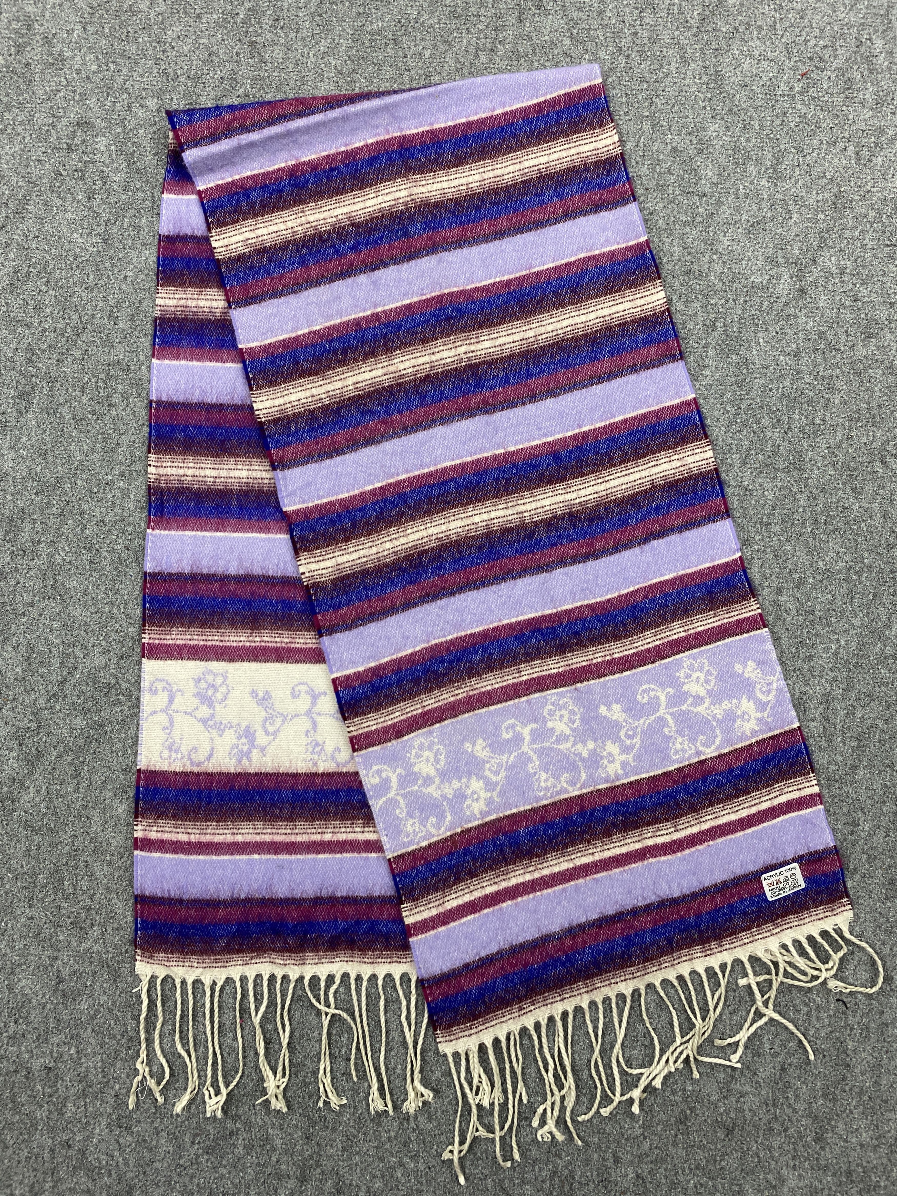 Japanese Brand Vintage Japanese Brand Stripes Muffler Scarf SC0041 Size ONE SIZE - 6 Thumbnail