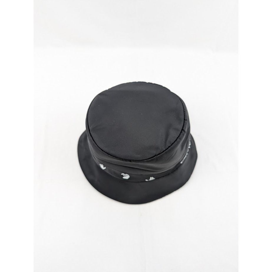 Off-White o1rshd1 Size: OS Logo Viscose Rain Cap in Black / White Size ONE SIZE - 11 Thumbnail