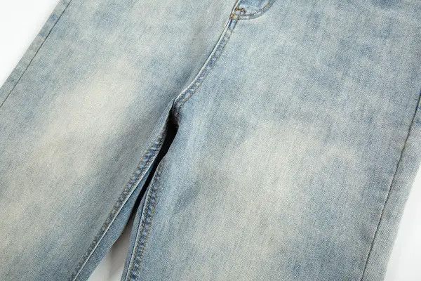 VIBE High street basic all-match washed distressed straight jeans Size US 32 / EU 48 - 5 Thumbnail